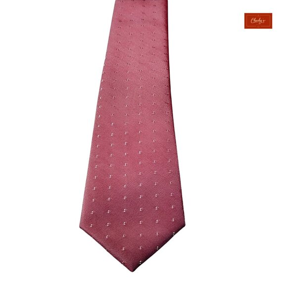 Dockers Pink 100% Polyester Tie 57" Long 2.75" Wide(ID158) - Picture 2 of 6